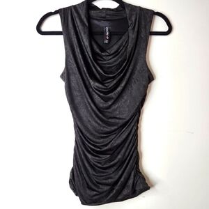 COLORI BLACK MONOCHROME PRINT TANK TOP SIZE SMALL